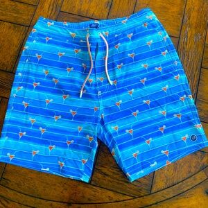 NWT Johnnie-O Swim Trunks MED